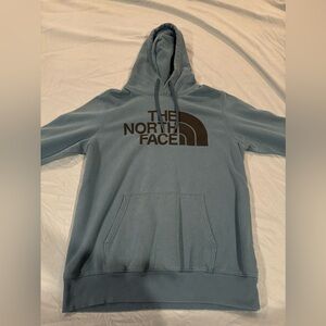 blue north face hoodie